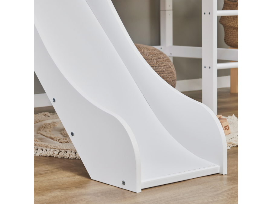 Hoppekids ECO Dream halfhoogslaper met glijbaan 70x160 - wit - Afbeelding 5