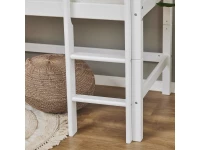 Hoppekids ECO Dream halfhoogslaper met glijbaan 70x160 - wit - Afbeelding 6