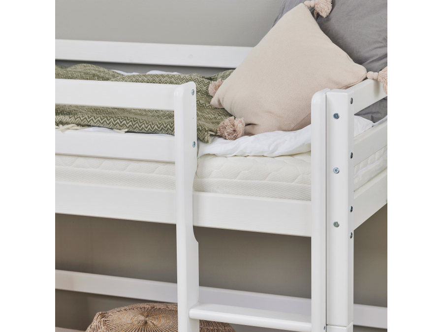 Hoppekids ECO Dream halfhoogslaper met glijbaan 70x160 - wit - Afbeelding 7