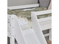 Hoppekids ECO Dream halfhoogslaper met glijbaan 70x160 - wit - Afbeelding 4