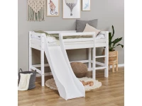 Hoppekids ECO Dream halfhoogslaper met glijbaan 70x160 - wit - Afbeelding 3