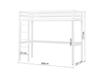 Hoppekids ECO Dream hoogslaper 90x200 - wit - Afbeelding 7