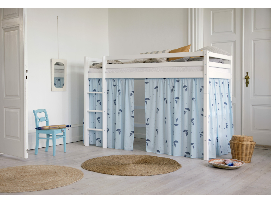 Hoppekids Ole Lukoie gordijn - verhoogde halfhoogslaper, Blauw 70x160, 90x200 - Afbeelding 4