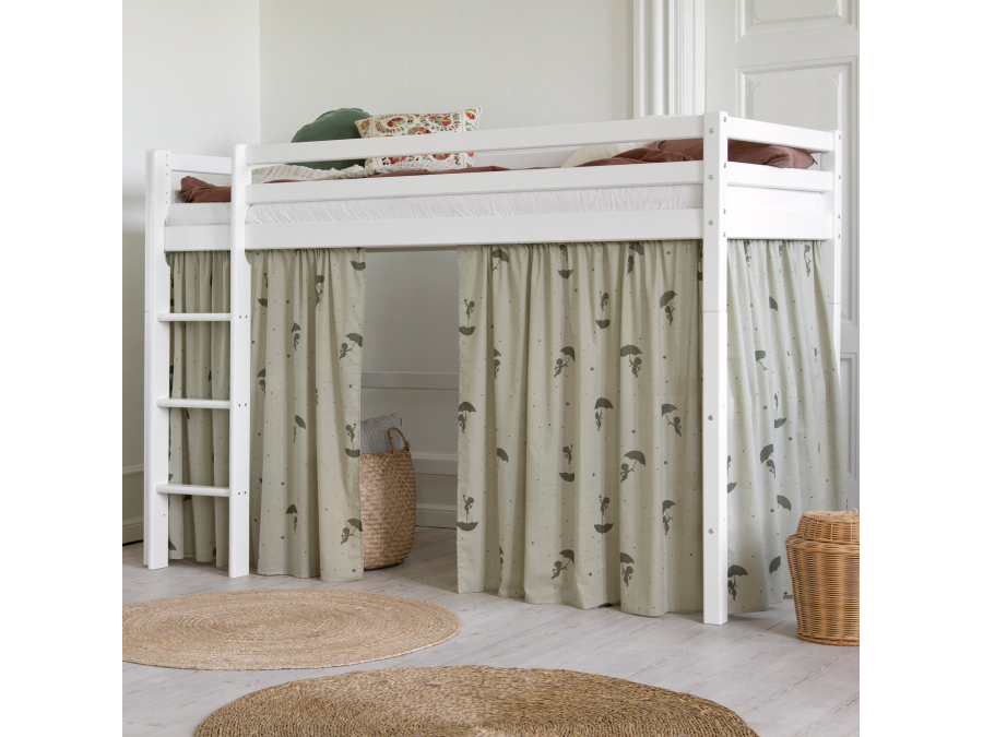 Hoppekids ECO Dream verhoogde halfhoogslaper 90x200 - wit - Afbeelding 2