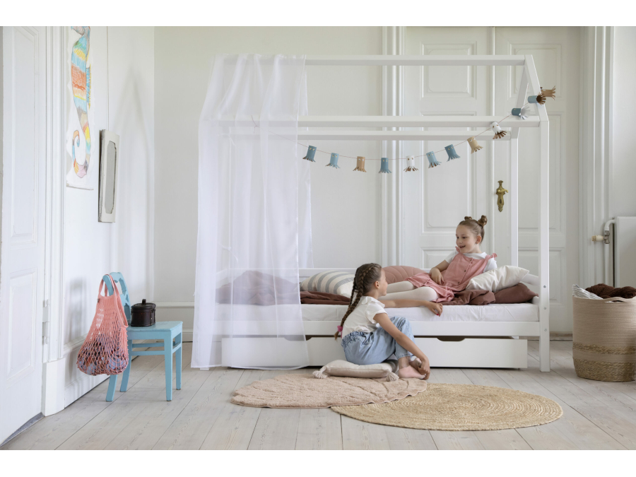 Hoppekids ECO Dream huisbed 90x200 - wit - Afbeelding 3