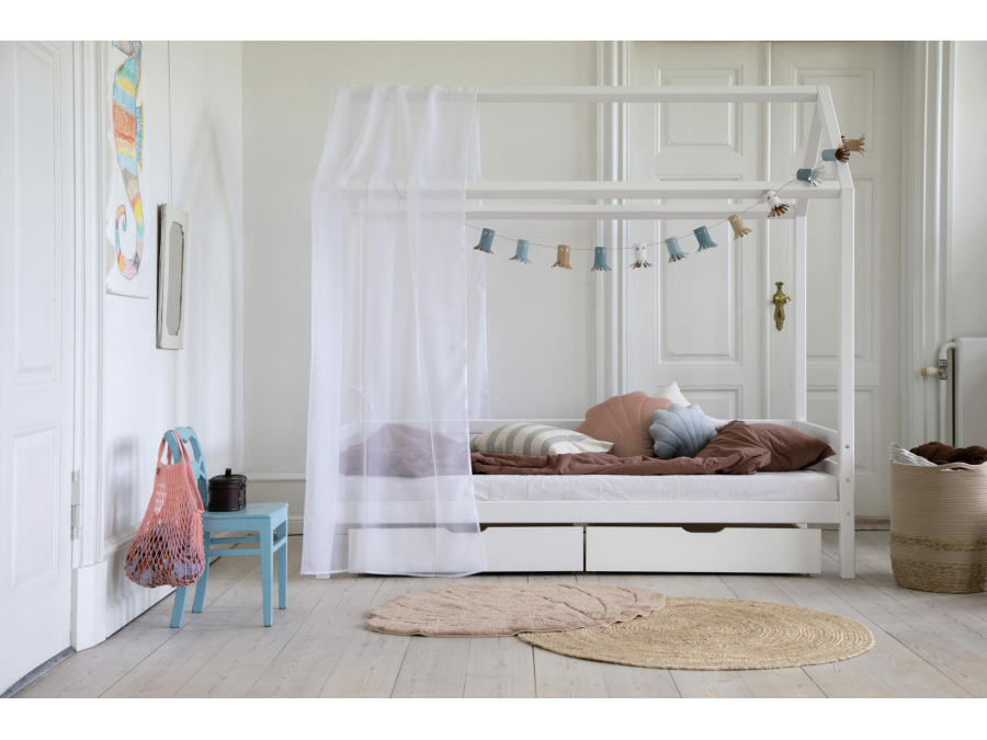 Hoppekids ECO Dream huisbed 90x200 - wit - Afbeelding 2