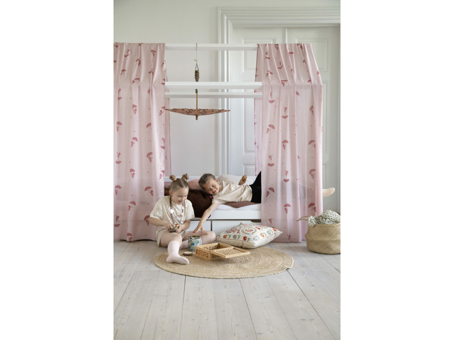 Hoppekids Ole Lukoie gordijn - huisbed 90x200 , Rood - Afbeelding 3