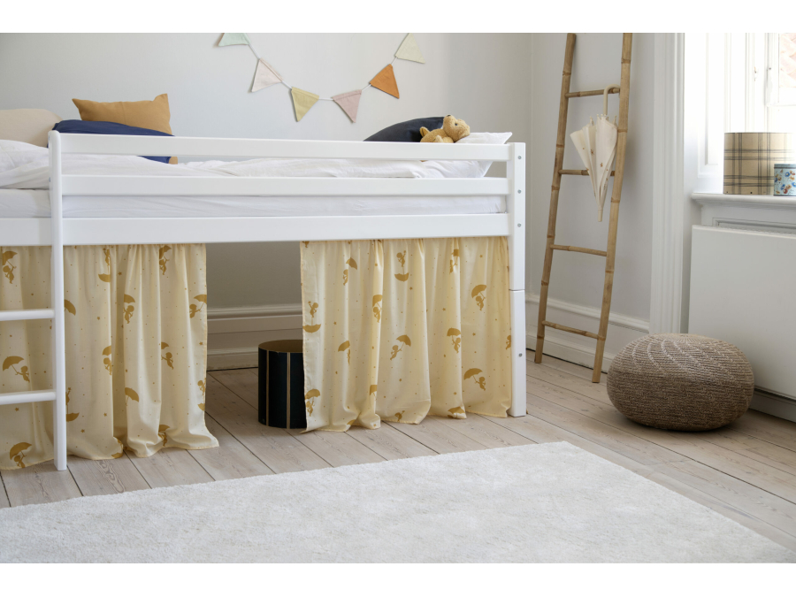 Hoppekids Ole Lukoie gordijn - halfhoog bed, Geel 70x160, 90x200 - Afbeelding 4