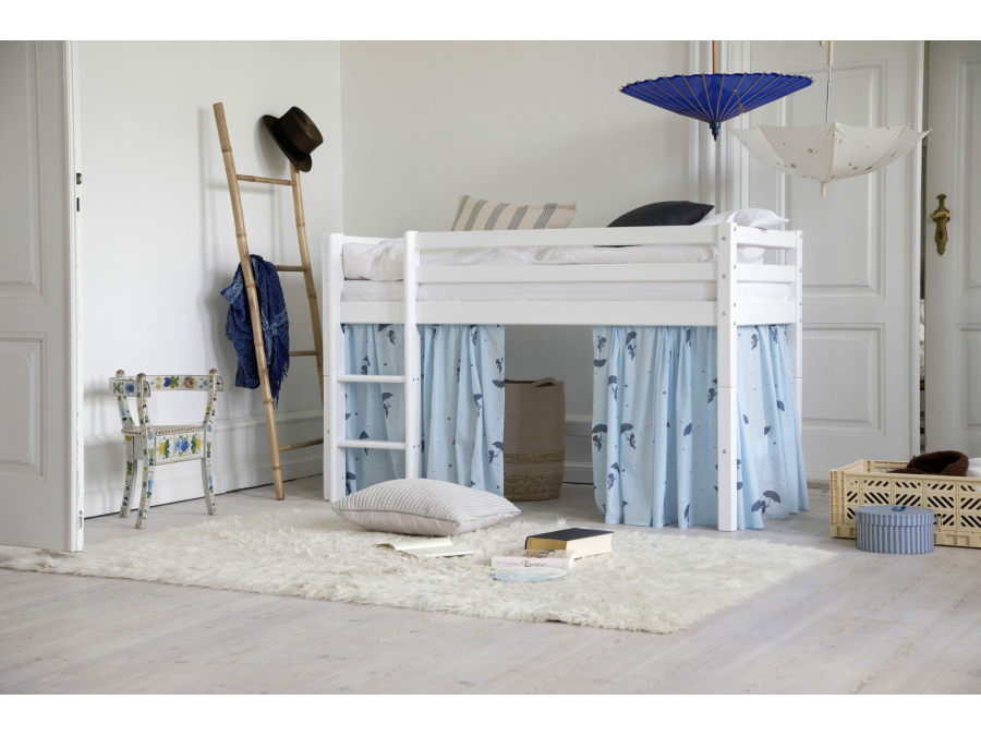 Hoppekids Ole Lukoie gordijn - halfhoog bed, Blauw 70x160, 90x200 - Afbeelding 2
