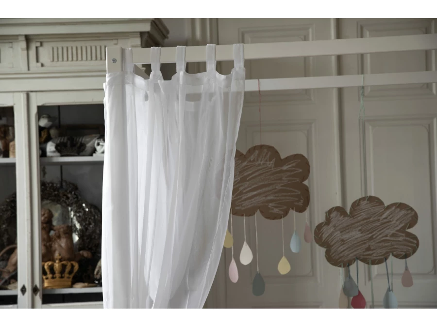 Hoppekids ECO Dream hemelbed met trapje 70x160 - Wit - Afbeelding 5