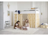 Hoppekids Ole Lukoie gordijn - verhoogde halfhoogslaper, Geel 70x160, 90x200 - Afbeelding 3