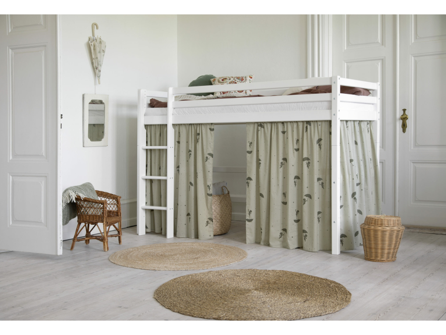 Hoppekids Ole Lukoie gordijn - verhoogde halfhoogslaper, Groen 70x160, 90x200 - Afbeelding 4