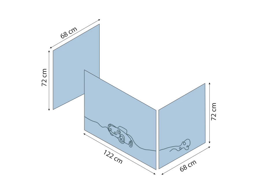 Hoppekids Cars gordijn - halfhoog en stapelbed 70x160 - Afbeelding 6