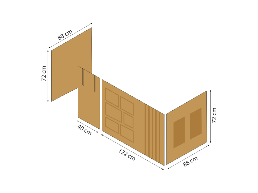 Hoppekids Creator gordijn - halfhoog en stapelbed 90x200 - Afbeelding 6