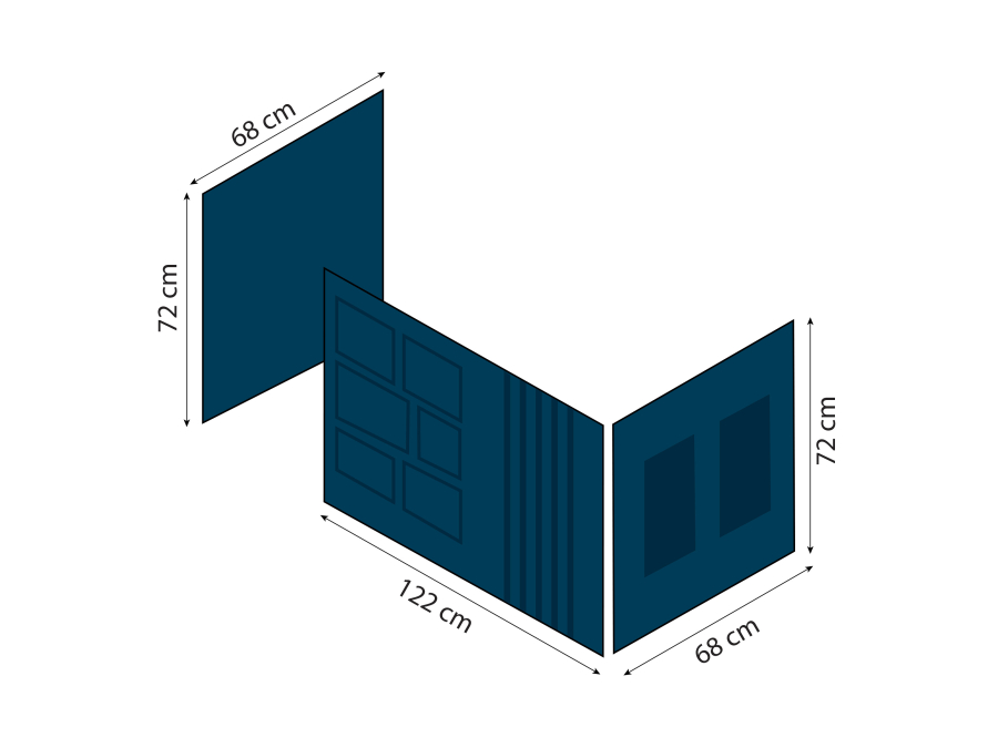 Hoppekids Creator gordijn - halfhoog en stapelbed 70x160 - Afbeelding 7