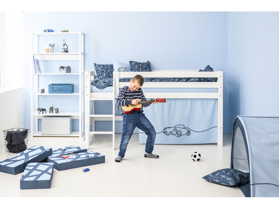Hoppekids ECO Luxury halfhoogslaper 90x200 - rechte ladder - luxe bodem - Afbeelding 2