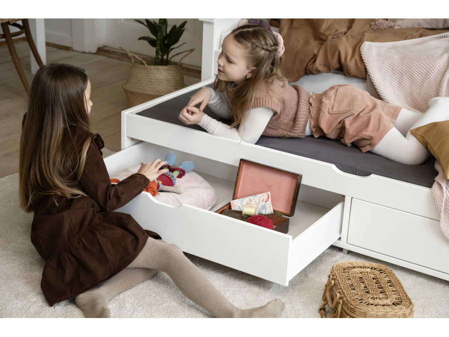 Hoppekids Maja Deluxe bed met onderschuifbed-module 90x200 - Afbeelding 3