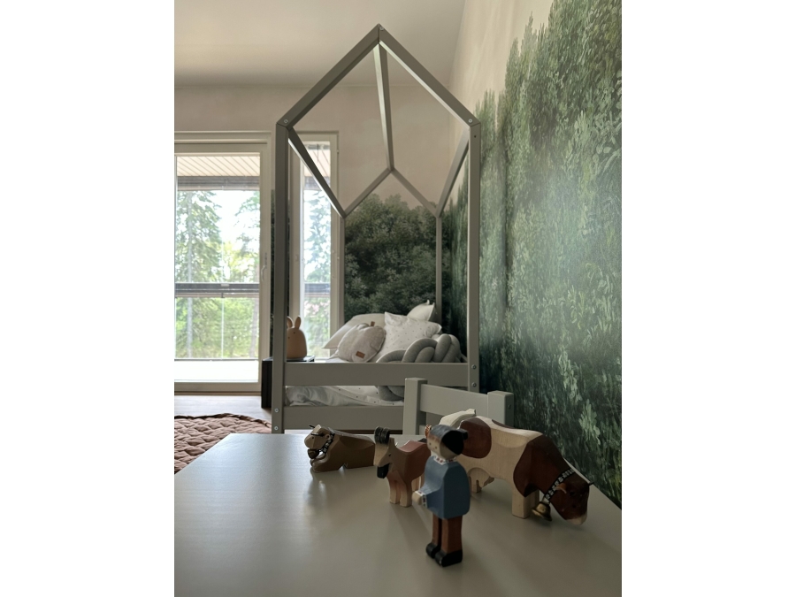 Hoppekids ECO Comfort huisbed 70x160 - Dove Grey - Afbeelding 4