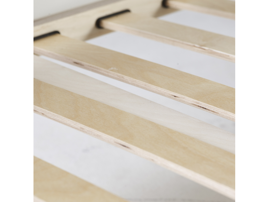 Hoppekids ECO Luxury halfhoogslaper met glijbaan 90x200 - rechte ladder - luxe bodem - Afbeelding 5