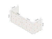 Hoppekids Mermaid Gordijn Halfhoog 90x200 - Afbeelding 7