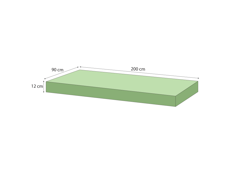 Hoppekids schuimmatras 90x200x12 - Afbeelding 3