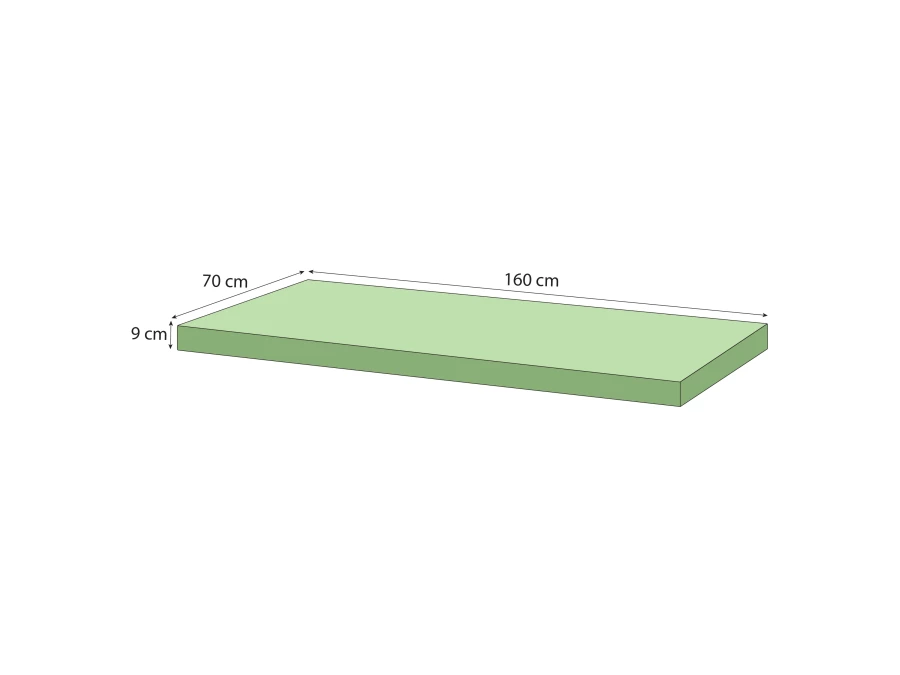Hoppekids koudschuimmatras 70x160x9 - Afbeelding 3