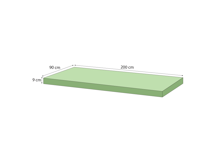 Hoppekids schuimmatras 90x200x9 - Afbeelding 3