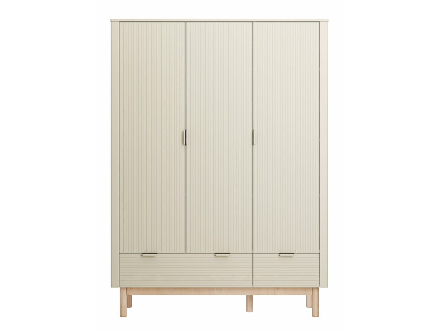 Pinio Miloo 3-deurs kledingkast - champagne - Afbeelding 2