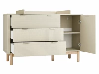 Pinio Miloo 3-delige meegroeikamer met grote commode - champagne - Afbeelding 8