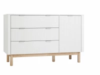 Pinio Miloo commode 3-laden en deur - wit