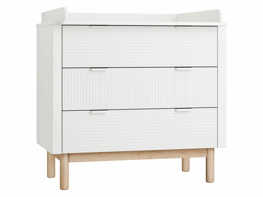 Miloo 3drawer chest white 2 scaled