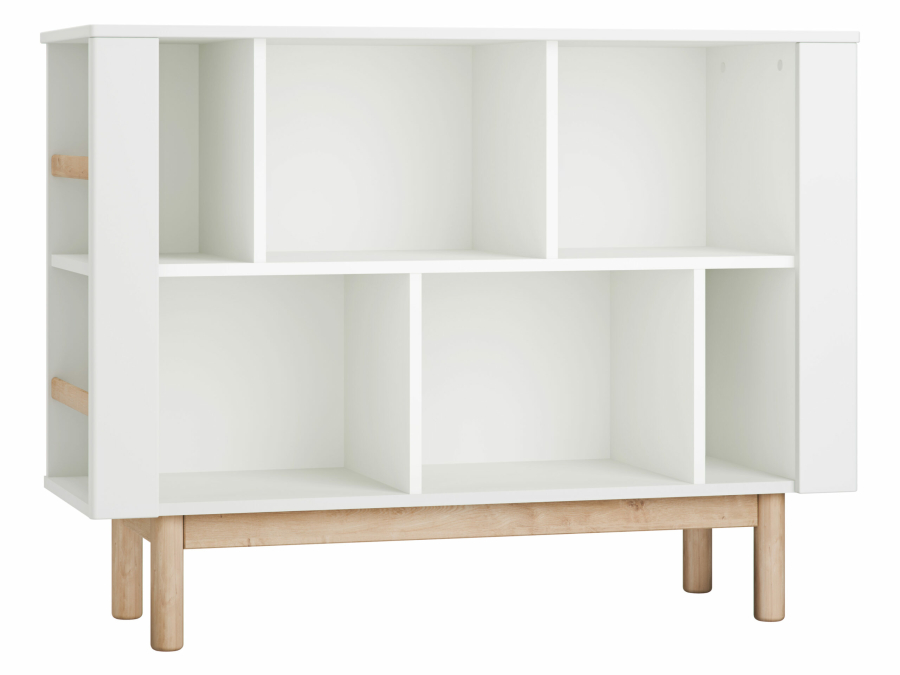 Miloo bookcase low white 1 scaled