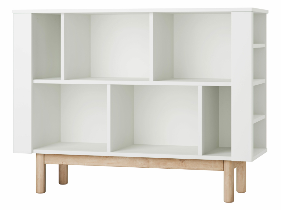 Miloo bookcase low white 2 scaled