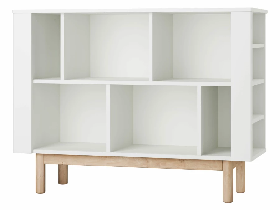 Pinio Miloo lage boekenkast - wit - Afbeelding 2