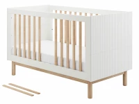 Pinio Miloo 3-delige meegroeikamer met grote commode - wit - Afbeelding 3