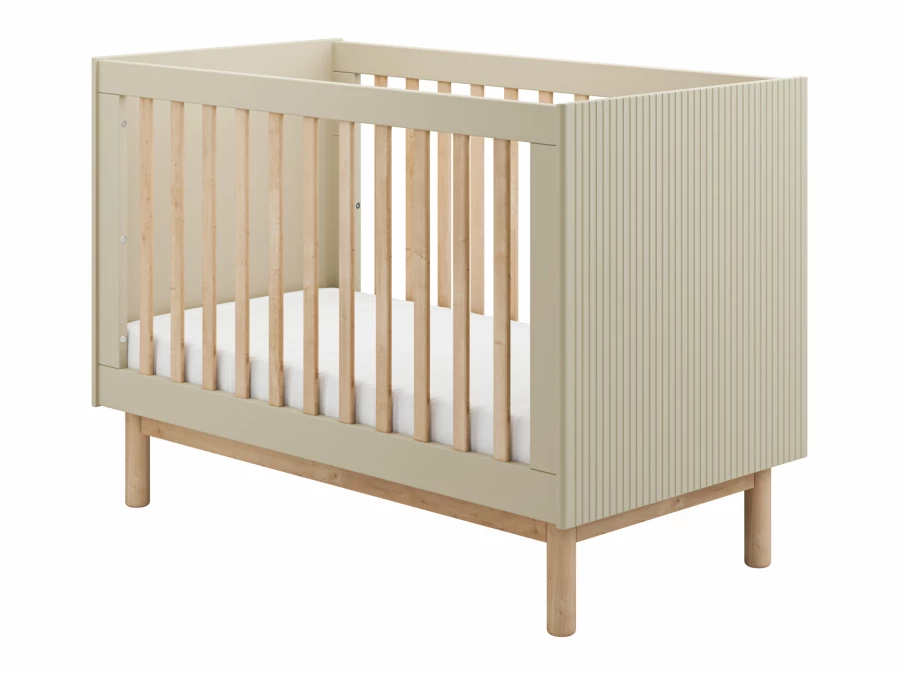Pinio Miloo 3-delige babykamer met grote commode - champagne - Afbeelding 2