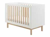 Pinio Miloo 3-delige babykamer met grote commode - wit - Afbeelding 2