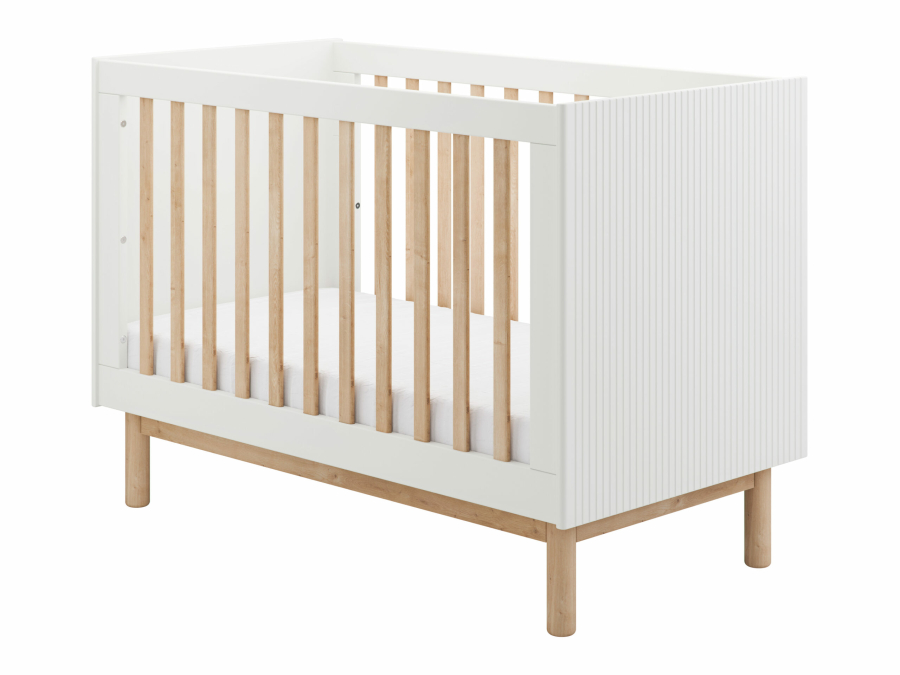 Pinio Miloo 2-delige babykamer met grote commode - wit - Afbeelding 2