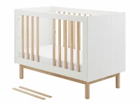 Pinio Miloo 3-delige babykamer met grote commode - wit - Afbeelding 3