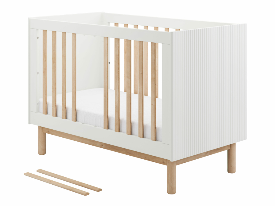 Pinio Miloo 2-delige babykamer met grote commode - wit - Afbeelding 3