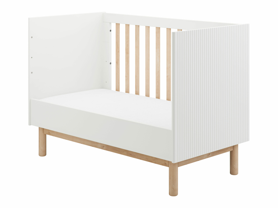 Pinio Miloo 2-delige babykamer met grote commode - wit - Afbeelding 4
