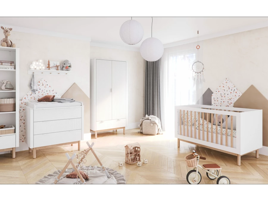 Pinio Miloo lage boekenkast - wit - Afbeelding 4
