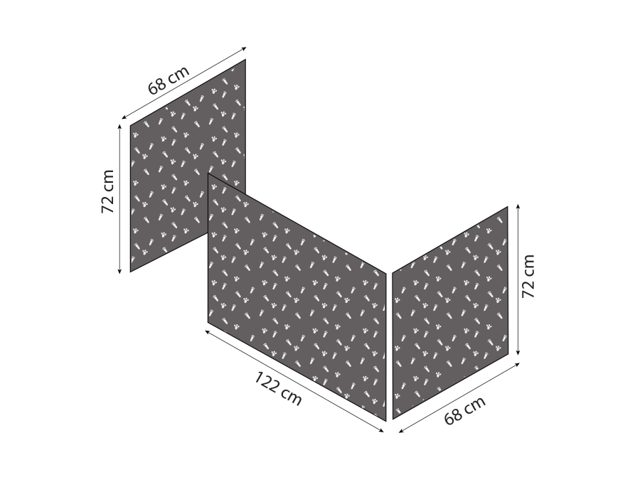 Hoppekids Pets gordijn - halfhoog en stapelbed 70x160 - Afbeelding 7