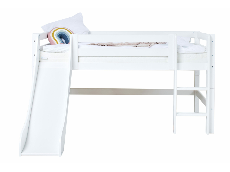 Hoppekids ECO Luxury halfhoogslaper met glijbaan 120x200 - rechte ladder - Afbeelding 5