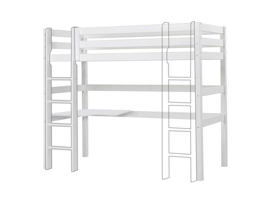 Hoppekids ECO Luxury hoogslaper met bureau en lounge 90x200 - rechte ladder - Afbeelding 12