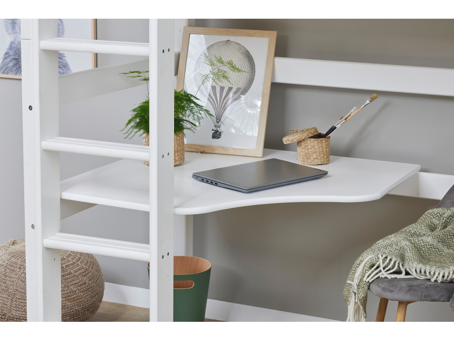 Hoppekids ECO Luxury hoogslaper met bureau en lounge 90x200 - rechte ladder - luxe bodem - Afbeelding 6