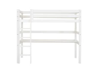 Hoppekids ECO Luxury hoogslaper met bureau 90x200 - rechte ladder