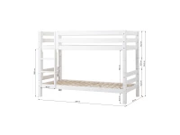 Hoppekids ECO Luxury stapelbed 90x200 - rechte ladder - Afbeelding 6