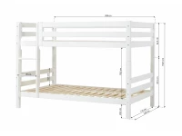 Hoppekids ECO Luxury stapelbed 120x200 - rechte ladder - Afbeelding 7