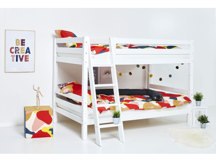 Hoppekids ECO Luxury stapelbed 120x200 - schuine ladder - Afbeelding 3